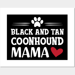 black and tan coonhound dog - Black and tan coonhound mama Posters and Art